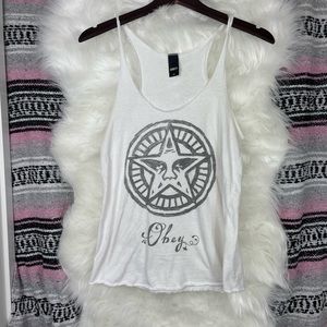 OBEY • Racerback Tank • White • M